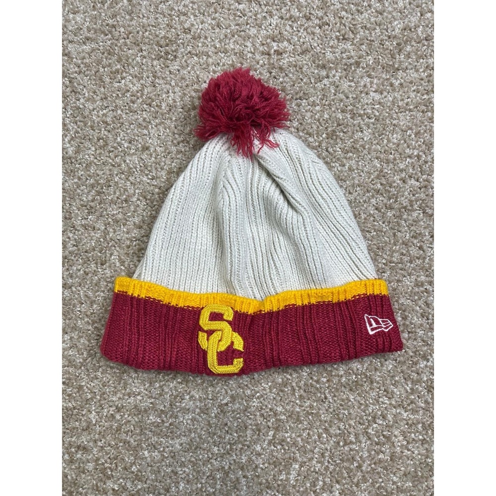 Vintage New Era Usc Trojans Youth Beanie Excellent Condition